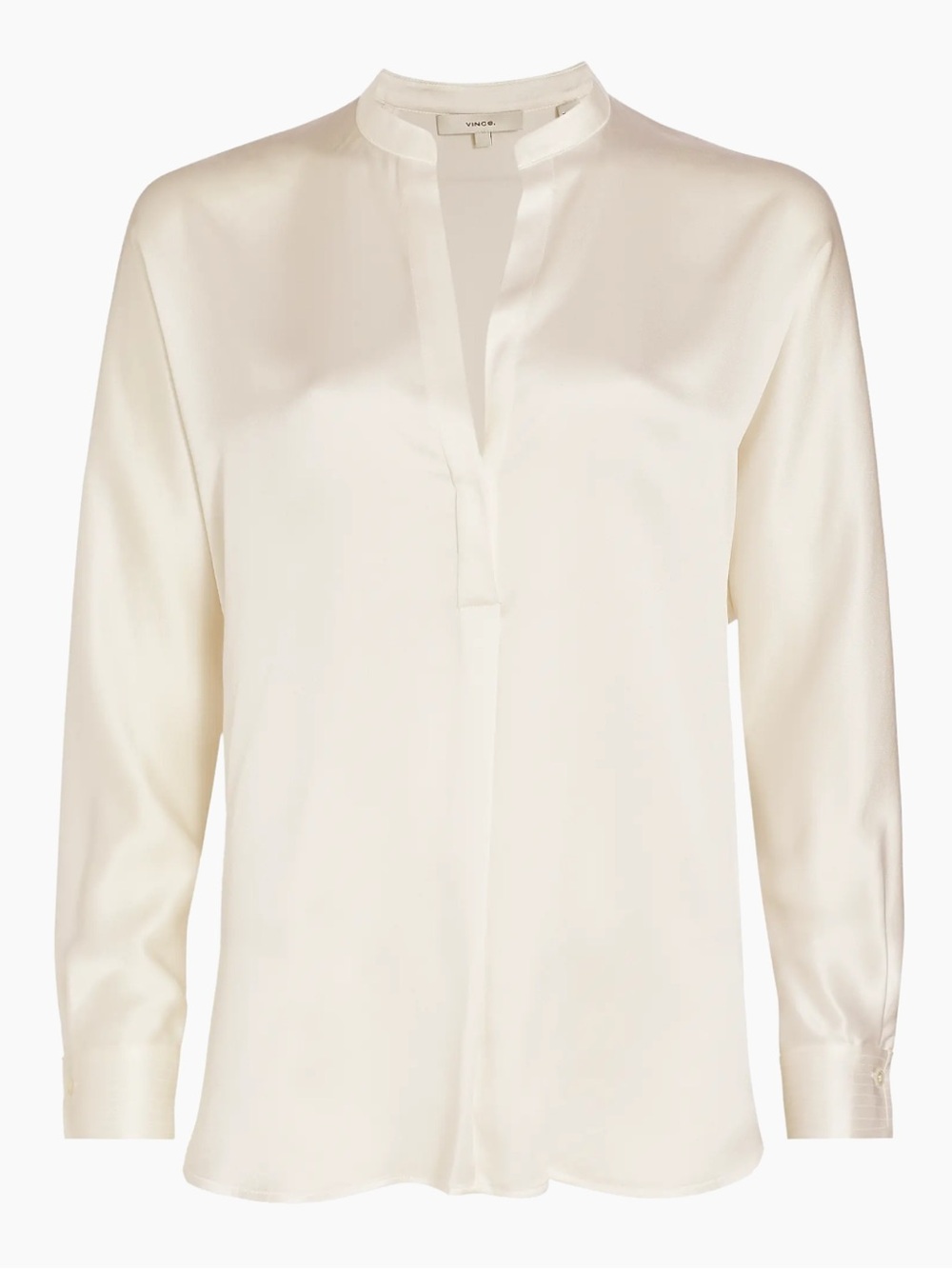 Vince Silk Long Sleeve Blouse